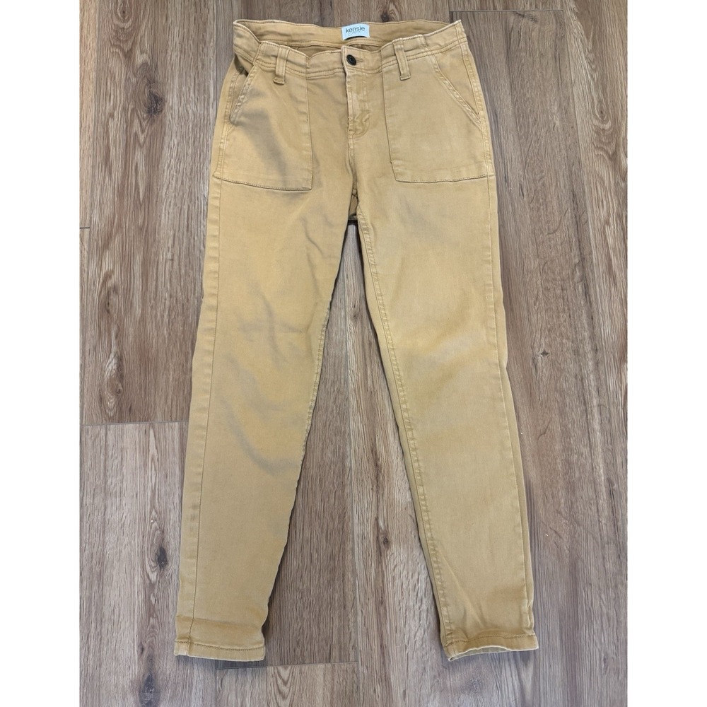 Kensie Jeans Tan Mid-Rise Effortless Ankle Pants Women's Size 4/27